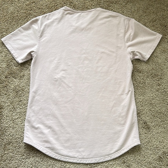 Bylt Basics Curve Hem Lux Short Sleeve Gym T Shirt Light Pink - Picture 4 of 9